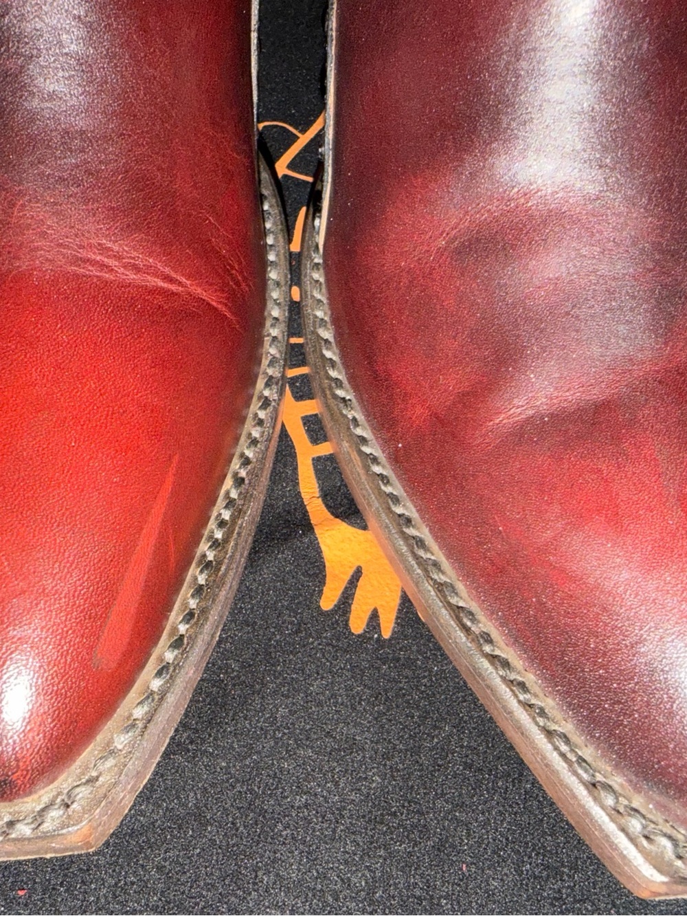 Freebird by Steven Red and Brown Leather Ankle Boots - Picture 9 of 16